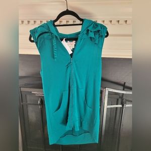NWT Evy's Tree Reece Vest Teal medium